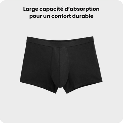 Boxer d’incontinence homme ultra-absorbant et lavable