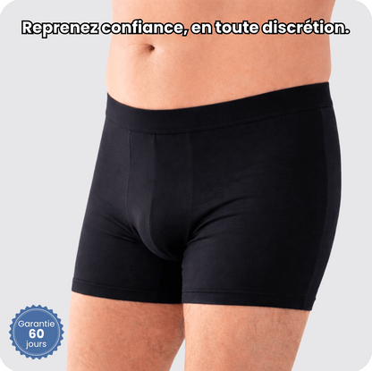 Boxer d’incontinence homme ultra-absorbant et lavable